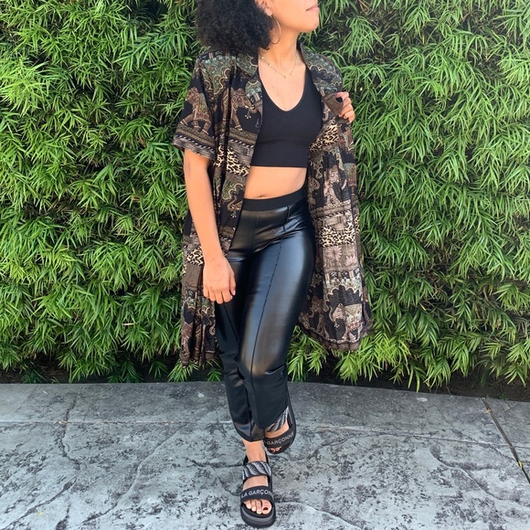 ❗️SOLD❗️Vintage Dress / Kimono ethnic print - Picture 1 of 9